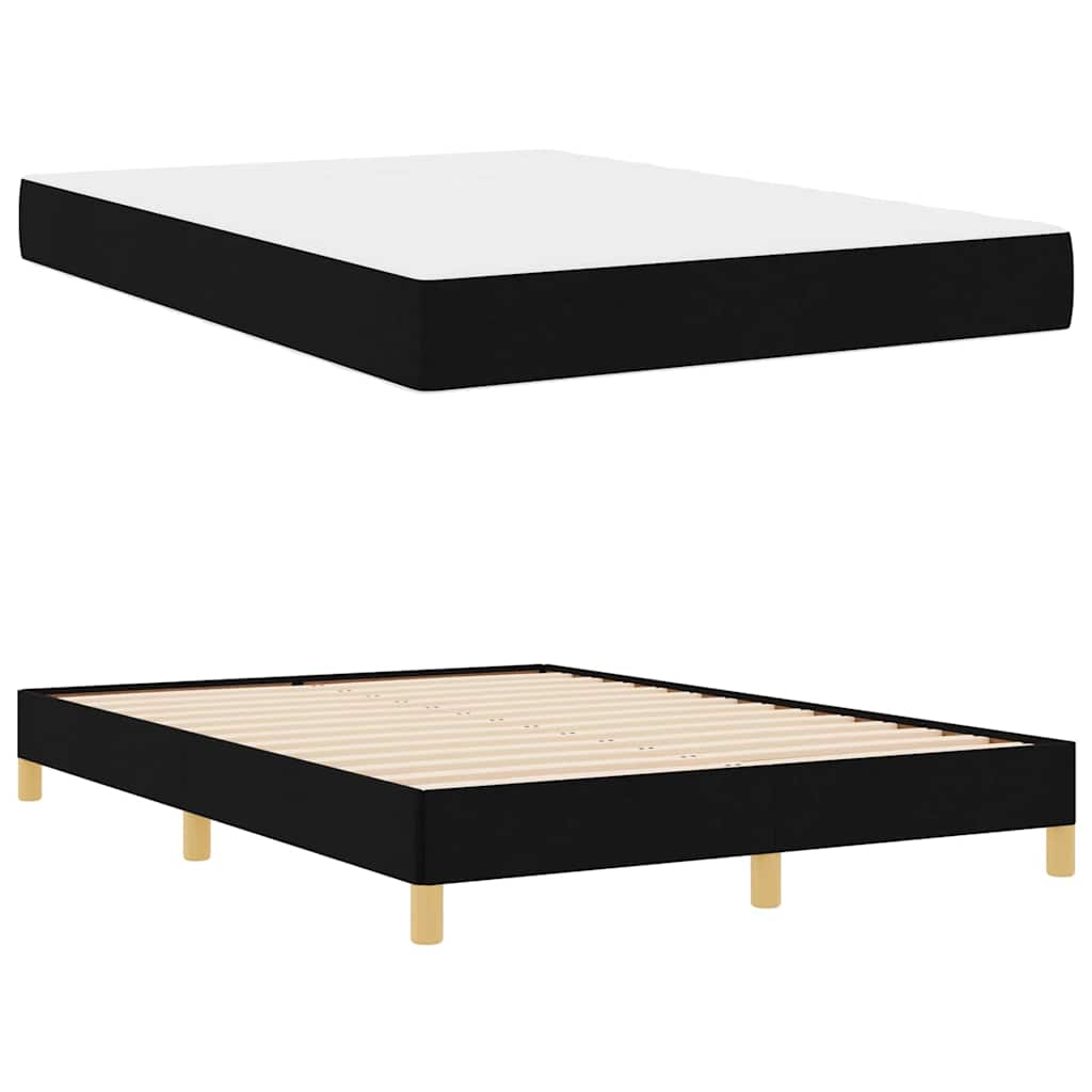 Boxspringbett Schwarz und Braun 160 x 200 cm