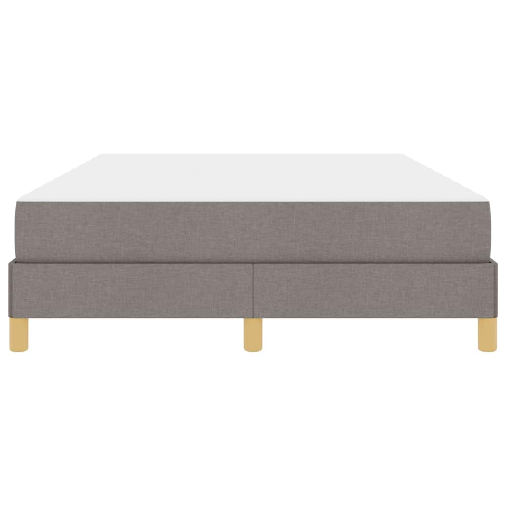 Boxspringbett Taupe und Braun 160 x 200 cm