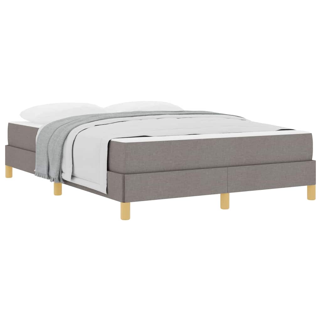 Boxspringbett Taupe und Braun 160 x 200 cm