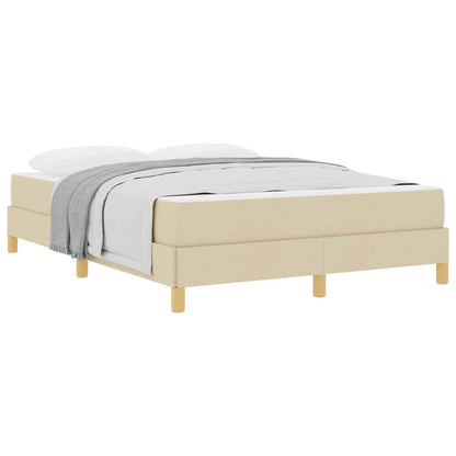 Boxspringbett Creme und Braun 160 x 200 cm