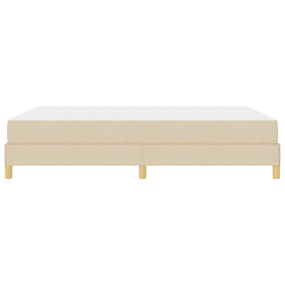 Boxspringbett Creme und Braun 160 x 200 cm