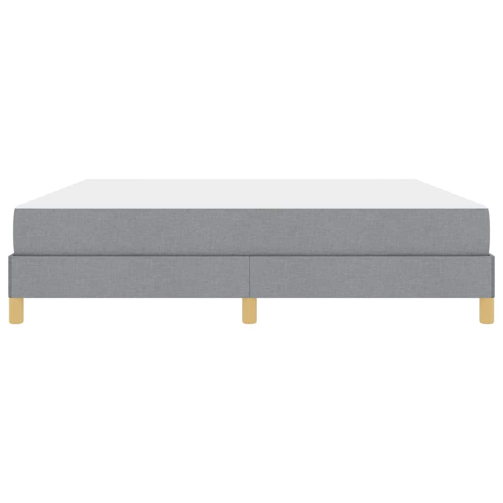 Boxspringbett Hellgrau und Braun 180 x 200 cm