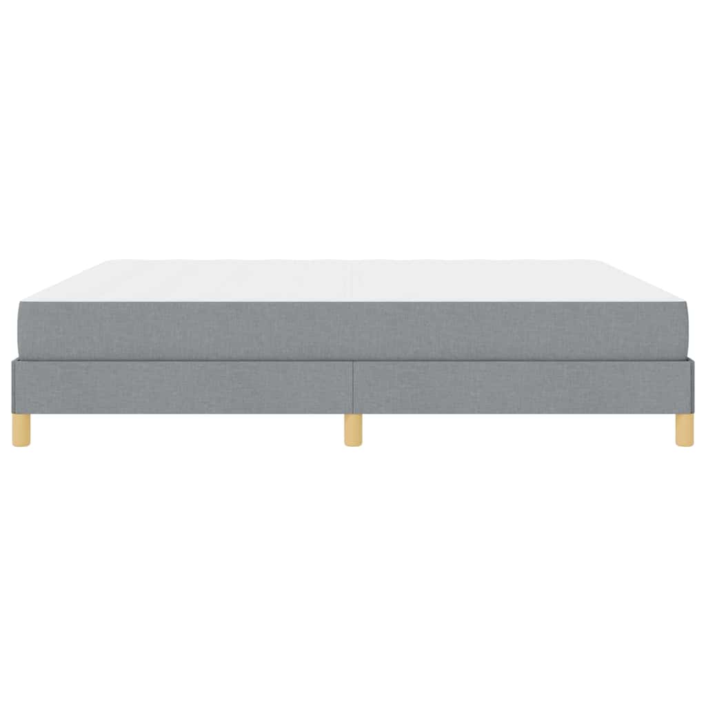 Boxspringbett Hellgrau und Braun 180 x 200 cm