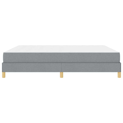 Boxspringbett Hellgrau und Braun 180 x 200 cm