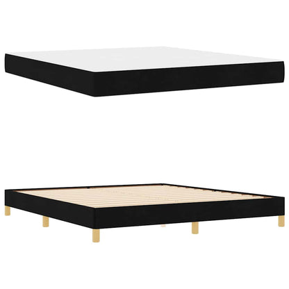Boxspringbett Schwarz und Braun 180 x 200 cm