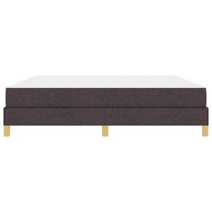 Boxspringbett Braun 180 x 200 cm Stoff und Holzwerkstoff