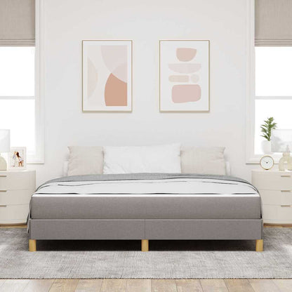 Boxspringbett Taupe und Braun 180 x 200 cm