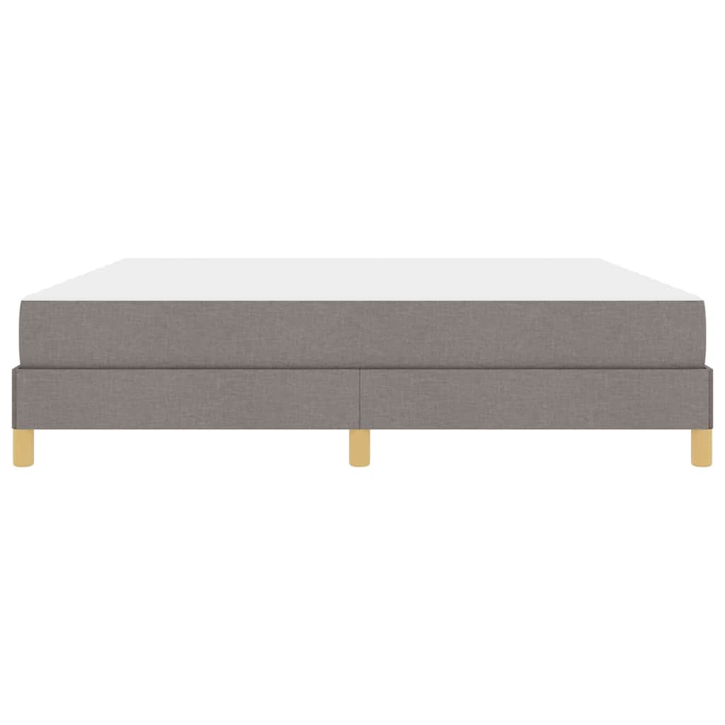 Boxspringbett Taupe und Braun 180 x 200 cm