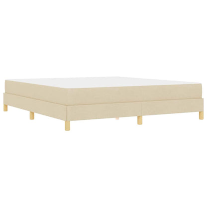 Boxspringbett Creme und Braun 180 x 200 cm