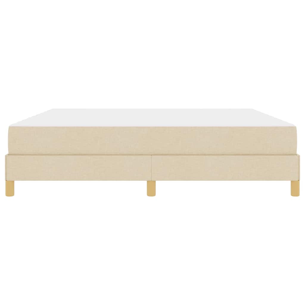 Boxspringbett Creme und Braun 180 x 200 cm