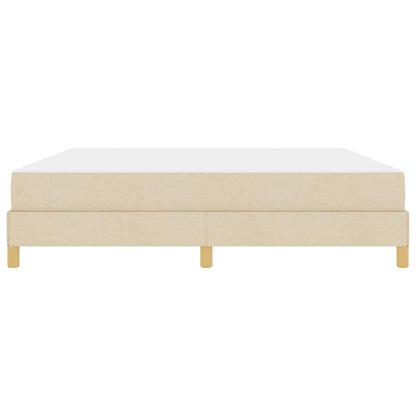 Boxspringbett Creme und Braun 180 x 200 cm