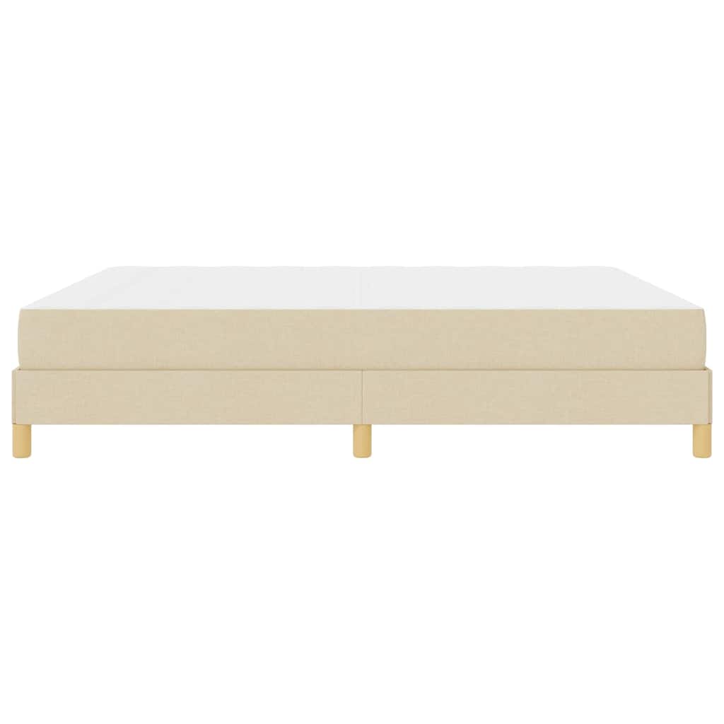 Boxspringbett Creme und Braun 180 x 200 cm