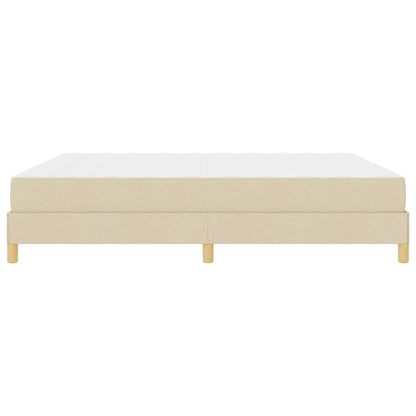 Boxspringbett Creme und Braun 180 x 200 cm