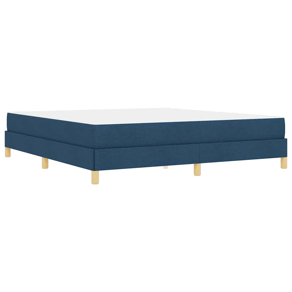 Boxspringbett Blau und Braun 180 x 200 cm