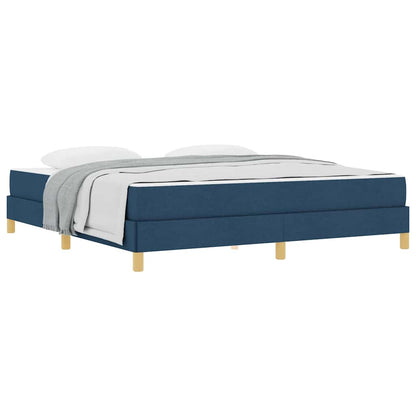 Boxspringbett Blau und Braun 180 x 200 cm