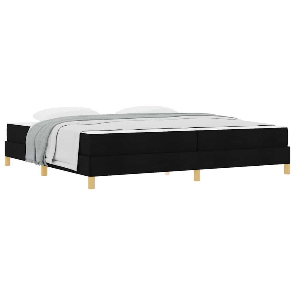 Boxspringbett Schwarz und Braun 200 x 200 cm