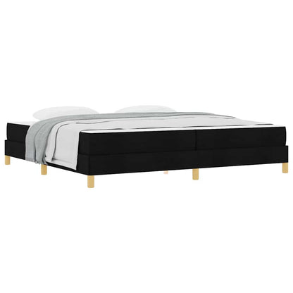 Boxspringbett Schwarz und Braun 200 x 200 cm