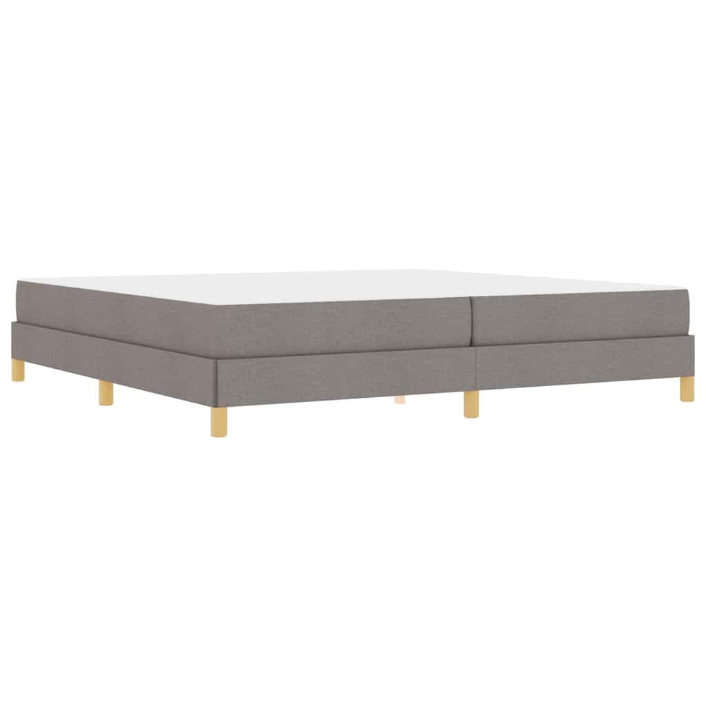 Boxspringbett Taupe und Braun 200 x 200 cm