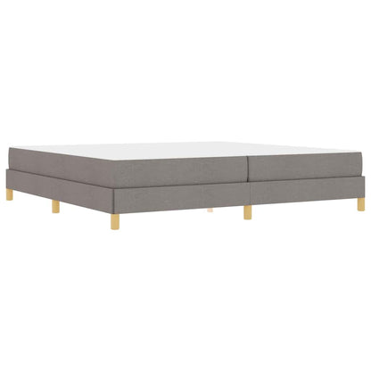 Boxspringbett Taupe und Braun 200 x 200 cm
