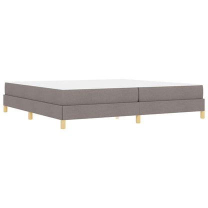 Boxspringbett Taupe und Braun 200 x 200 cm