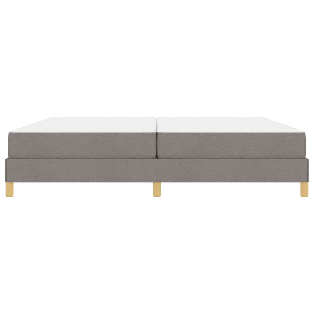 Boxspringbett Taupe und Braun 200 x 200 cm