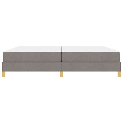 Boxspringbett Taupe und Braun 200 x 200 cm