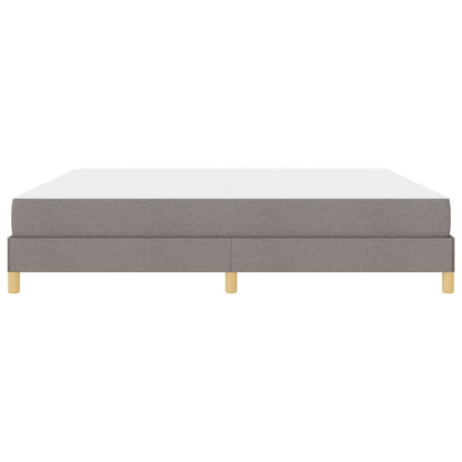 Boxspringbett Taupe und Braun 200 x 200 cm