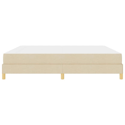 Boxspringbett Creme und Braun 200 x 200 cm