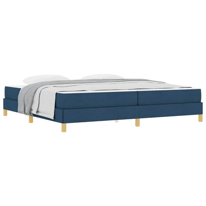 Boxspringbett Blau und Braun 200 x 200 cm