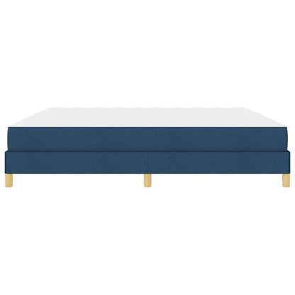 Boxspringbett Blau und Braun 200 x 200 cm