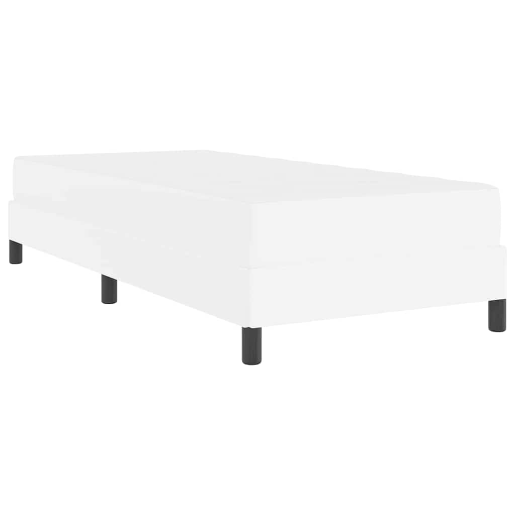 Bett Reinweiß 80 x 200 cm Kunstleder