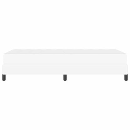 Bett Reinweiß 80 x 200 cm Kunstleder