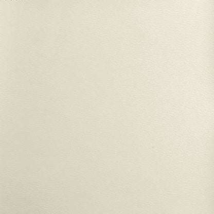 Bett mit Matratze Creme 100 x 200 cm Kunstleder