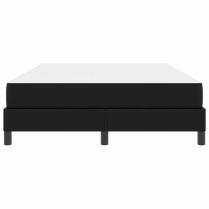 Bett mit Matratze Schwarz 140 x 200 cm Kunstleder