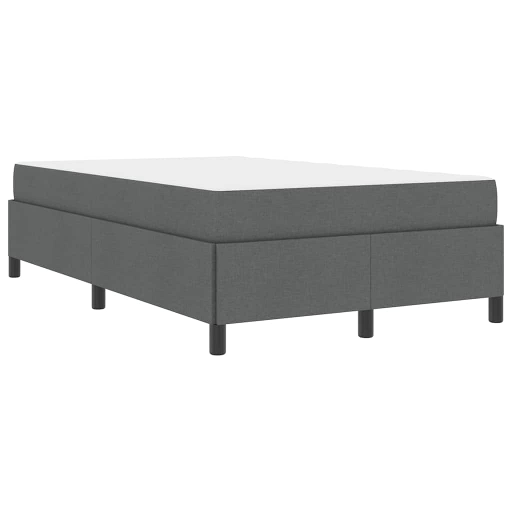 Boxspringbett Dunkelgrau und Schwarz 120 x 200 cm