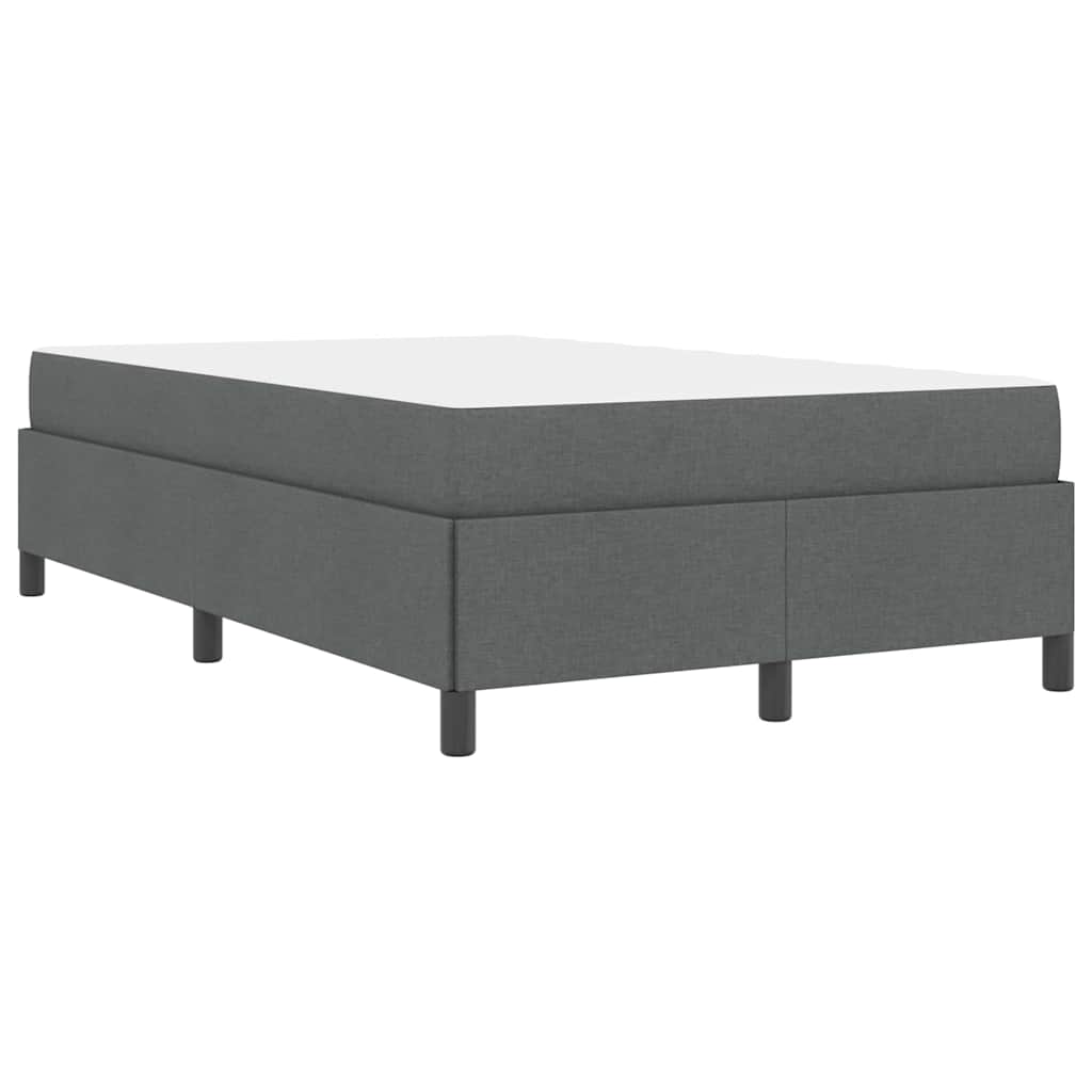 Boxspringbett Dunkelgrau und Schwarz 120 x 200 cm