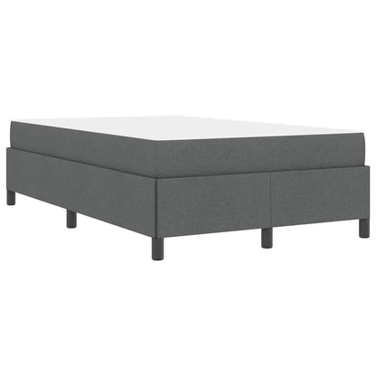 Boxspringbett Dunkelgrau und Schwarz 120 x 200 cm