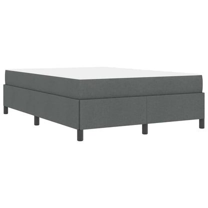 Boxspringbett Dunkelgrau und Schwarz 140 x 190 cm