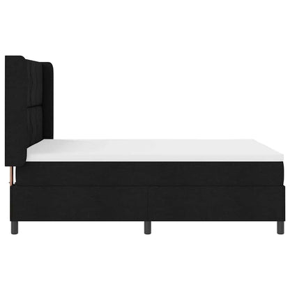 Boxspringbett mit Matratze Schwarz 140 x 200 cm Stoff