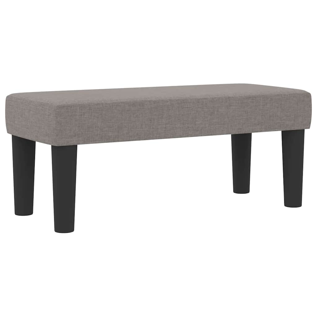 Boxspringbett Taupe 90 x 190 cm Stoff & Holzwerkstoff