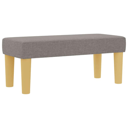 Boxspringbett mit Matratze mit Kopfteil Taupe 90 x 190 cm Stoff