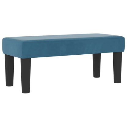 Boxspringbett mit Matratze Dunkelblau 90 x 190 cm Samt