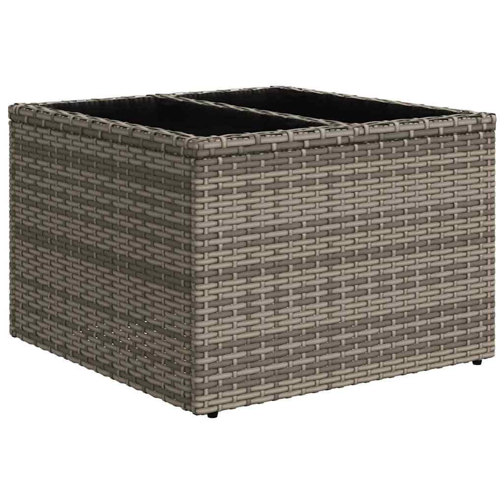 Garten-Sofa-Set mit Kissen Manuell 7 pcs Grau 55 x 55 x 37 cm