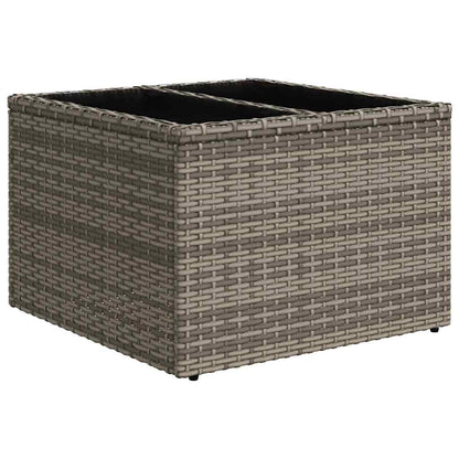Garten-Sofa-Set mit Kissen Manuell 7 pcs Grau 55 x 55 x 37 cm