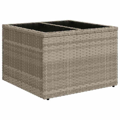 Garten-Sofa-Set 7 pcs Hellgrau, Dunkelgrau 55 x 55 x 37 cm