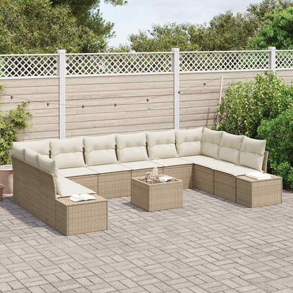 Garten-Sofa-Set 11 pcs Beige und Creme 344 x 209 x 85 cm