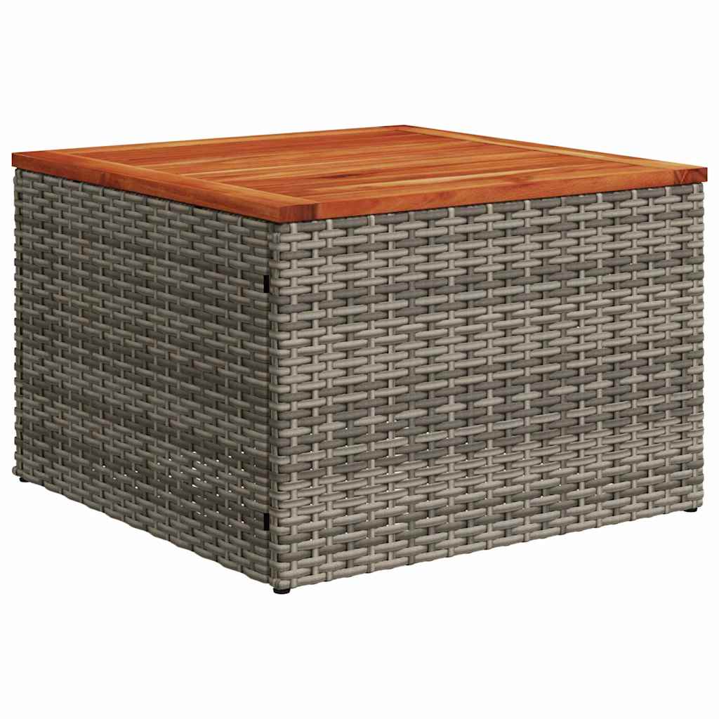 Garten-Sofa-Set mit Kissen Manuell 7 pcs Grau 55 x 55 x 37 cm