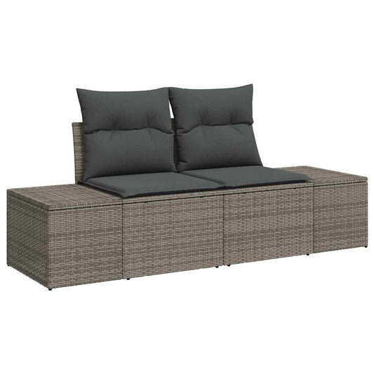 Garten-Sofa-Set 7 pcs Grau