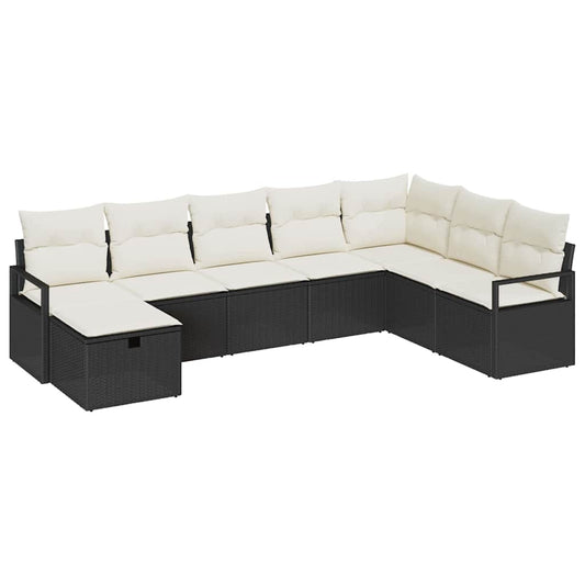 Sofa Set mit Kissen 5 pcs Poly-Rattan