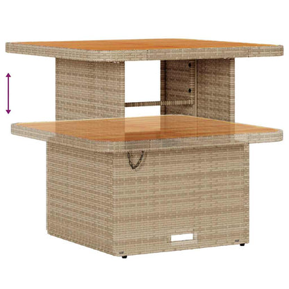 Garten-Sofa-Set 8 pcs Beige Poly-Rattan